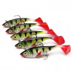 HOT 5pcs/lot 11g Fishing lures sea fishing tackle soft bait luminous lead fishing artificial bait jig wobblers rubber silicon