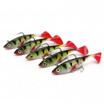 HOT 5pcs/lot 11g Fishing lures sea fishing tackle soft bait luminous lead fishing artificial bait jig wobblers rubber silicon