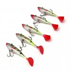 HOT 5pcs/lot 11g Fishing lures sea fishing tackle soft bait luminous lead fishing artificial bait jig wobblers rubber silicon