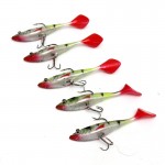 HOT 5pcs/lot 11g Fishing lures sea fishing tackle soft bait luminous lead fishing artificial bait jig wobblers rubber silicon