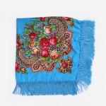 HOT Sale Russian Brand New Fashion Big Size Square Scarf Cotton Long Tassel Print Scarf in Spring Winter Shawl For Women floural