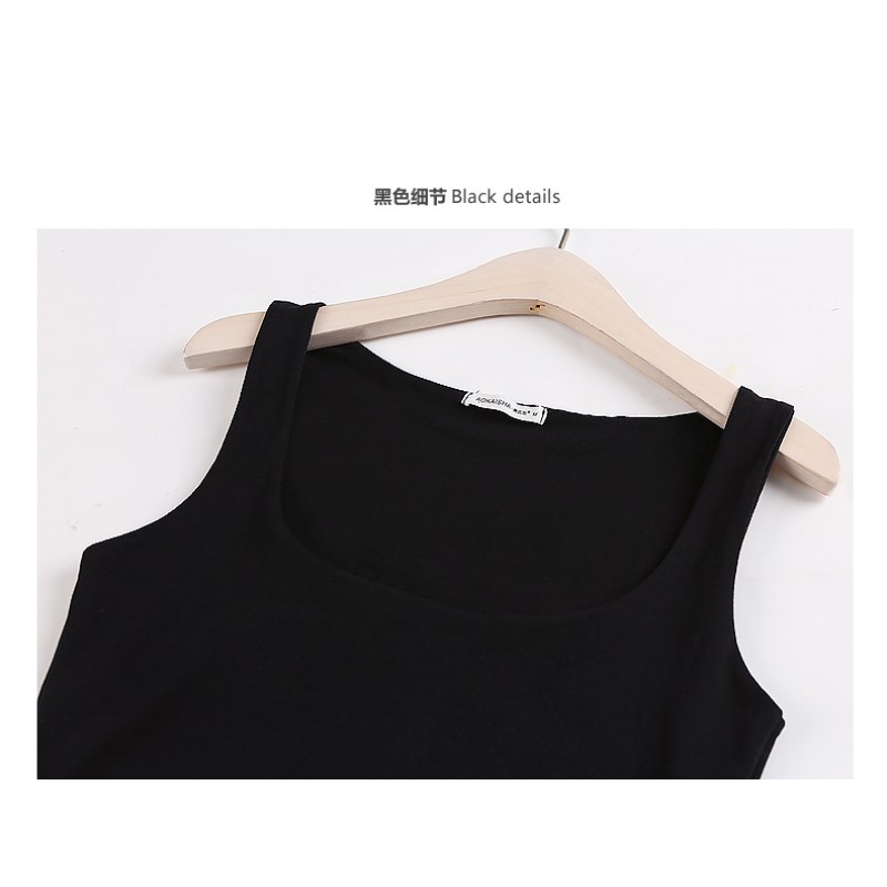 HOT Sexy Low-Cut Tank Tops Women Large U-neck Bottoming Cotton Tanks Sexy  Nightclubs Clothing