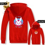 HOT game costume character DVA HOODIES dva fans daily wear hoodies I Play to win warm hoodies ac250