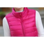 HOT!Winter Women 90% White Duck Down Vest Women's Ultra Light Duck Down Vest Jacket Autumn Winter Sleeveless Coat