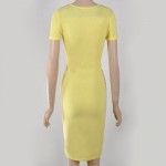 HSPL 2017 Women Summer Casual Sleeveless sheath  Dress V Neck Sexy Slim Casual Pencil Dress Knee Length