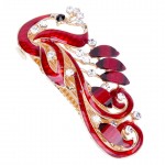 Haimeikang 1PC Peacock Butterfly Hairpin Women Hair Clip Rhinestone Barrette Hair Clips for Women Girls Hair Accessories