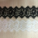 Han Noble Flower Eyelashes Lace Trim Fabric Applique Lace Ribbon Wedding Dress Decoration Diy 10cm wide LT014 3 Yard / lot 