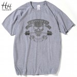 HanHent 2016 Summer New Tees Crossfit Skull T Shirts Men Short Sleeve T-Shirt Fitness Swag Cotton tshirt homme camisetas