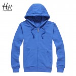 HanHent Autumn Spring Fashion Solid Color Hoodies Bodybuilding Man's Cardigan Streetwear Hip Hop Clothing Fitness Sweatshirts