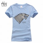 HanHent Camouflage Women Game of Thrones Stark Wolf T-shirt Femmes Pink Animal Printed Fashion Tops Summer Tie Dye T Shirt Women