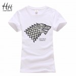 HanHent Camouflage Women Game of Thrones Stark Wolf T-shirt Femmes Pink Animal Printed Fashion Tops Summer Tie Dye T Shirt Women