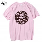 HanHent Chinese Dragon T Shirts Men's Fashion Printed T-shirt China Totem Swag Loose Cotton T Shirts Short Sleeve S M L XL XXL