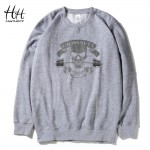 HanHent Crossfit Fleece Printed Sweatshirts Men Thick Round Collar Funny Pullover Clothing Fitness Autumn Winter Sportswear