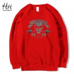 HanHent Crossfit Fleece Printed Sweatshirts Men Thick Round Collar Funny Pullover Clothing Fitness Autumn Winter Sportswear