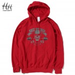 HanHent Crossfit Skull Hoodies Men Streetwear Printed Man Hooded Black Sweatshirts 2016 Fashion Camouflage Pullover Clothes