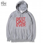 HanHent Gift for Father Thin Hoodies Men Sweatshirts Quality Tracksuit Men Hood 4XL Best Dad Ever Letter Print homme camisetas