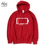 HanHent HELP ME Energy Low Hoodies Men Hip Hop Streetwear Printed Sweatshirts Male Fashion Creative Funny Hoodie Boys Plus Size