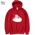 HanHent High Quality 3d Unicorn Thin Hoody Men Long Sleeve Sweatshirts Men Hood L-4XL hip hop Hoodies homme camisetas