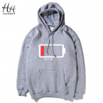 HanHent High Quality Casual Unisex Men's Hooded Black Navy Red Grey Fleece Hoodies and Sweatshirts long Sleeves Coats AG0012