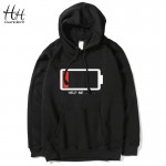 HanHent High Quality Casual Unisex Men's Hooded Black Navy Red Grey Fleece Hoodies and Sweatshirts long Sleeves Coats AG0012