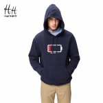 HanHent High Quality Casual Unisex Men's Hooded Black Navy Red Grey Fleece Hoodies and Sweatshirts long Sleeves Coats AG0012