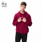 HanHent High Quality Casual Unisex Men's Hooded Black Navy Red Grey Fleece Hoodies and Sweatshirts long Sleeves Coats AG0012