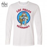 HanHent Los Pollos Hermanos Breaking Bad T Shirts 2016 Autumn Men T-shirts Long Sleeve O Neck Cotton Shirts Casual Tees LT0418