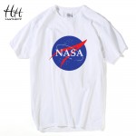 HanHent NASA Fashion Mens T-shirt New Summer style Printed Cotton Men t shirt Space Casual Fitness Clothing Tops Tees TH0376