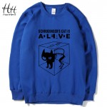 HanHent The Big Bang Theory Schrodinger's Cat Thick Fleece Sweatshirt Hoodies Men Warm Crew neck Winter Hooded Coat AG0164