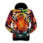 Harajuku Cute Funny 3d Sweatshirt Men Dog Cat Wolf Tiger Lion Panda Animal Print Hoodies Sportswear Autumn Winter Coat Outerwear