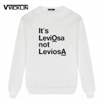 Harajuku Fleece Hoodies Sweatshirt Crop Top LEVIOSA NOT LEVIOSA Cotton Casual For Plus Size