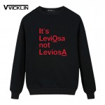 Harajuku Fleece Hoodies Sweatshirt Crop Top LEVIOSA NOT LEVIOSA Cotton Casual For Plus Size