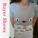 Harajuku T-shirt Female 2017 Summer 95% Cotton Short Sleeve Cat Totoro T Shirt Women Poleras Tshirt Women Tops Tee Shirt Femme