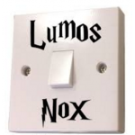 Harry Potter Lumos Nox Light Switch Sticker Child Room Home Decor no.1