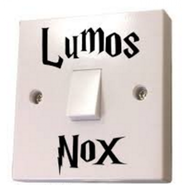 Harry Potter Lumos Nox Light Switch Sticker Child Room Home Decor no.1