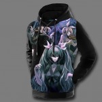 Hatsune Miku Hoodies 3D Print Vocaloid Mens Hooded Sweatshirt Fleece 2017 New Fashion Free Shipping