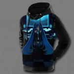 Hatsune Miku Hoodies 3D Print Vocaloid Mens Hooded Sweatshirt Fleece 2017 New Fashion Free Shipping