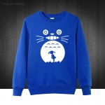 Hayao Miyazaki Totoro Printed Mens Men Hoodies Autumn Winter Manga Curta Male Sweatshirts Pullover Plus Size