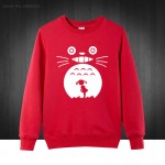 Hayao Miyazaki Totoro Printed Mens Men Hoodies Autumn Winter Manga Curta Male Sweatshirts Pullover Plus Size