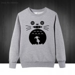 Hayao Miyazaki Totoro Printed Mens Men Hoodies Autumn Winter Manga Curta Male Sweatshirts Pullover Plus Size