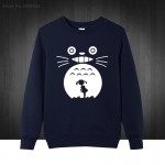 Hayao Miyazaki Totoro Printed Mens Men Hoodies Autumn Winter Manga Curta Male Sweatshirts Pullover Plus Size