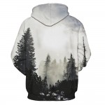 Headbook New Fashion Autumn Winter Men/women Thin Sweatshirts With Hat 3d Print Trees Hooded Hoodies Tops Pullovers