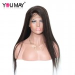 High Density Full Lace Human Hair Wigs Lace Frontal Wigs Brazilian Virgin Hair Straight Frontal Lace Wigs For Black Women