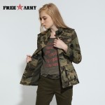 High Quality Camo Women Jacket Military Tactical Coat Casual Bomber Jacket Green Womens Designer Brand Coat Jacket Gs-8253B