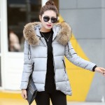 High Quality Fake fur collar Parka down cotton jacket 2016 Winter Jacket Women thick Snow Wear Coat Lady Female Jackets Parkas