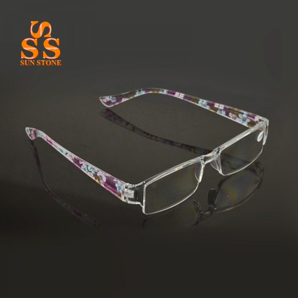 High Quality Fashion Colors Unbreakable Reading Glasses Women Men Ultralight Anti Fatigue Flower 