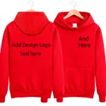 High Quality custom Long Sleeve Hooded Tops plain LOGO DIY Sweatshirt customized pattern print design Tracksuit men