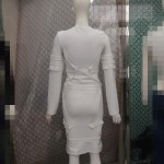 High-end fashion new spring/summer two-piece lace dress, slim long sleeve women dress bandage dress