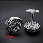 High quality designer metal cuff links for man have 3 colors of Rose gold/Gun/Anti-rhodium Round New mens cufflinks