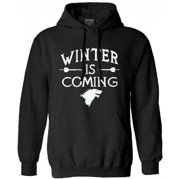 Hip Hop Men sweatshirt Printed Game of Thrones Winter Is Come hooded fleece Mens 2017 autumn new funny style male man tracksuit